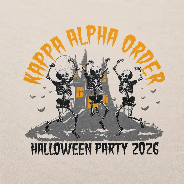 Kappa Alpha Order Dancing Skeletons Halloween Shirt