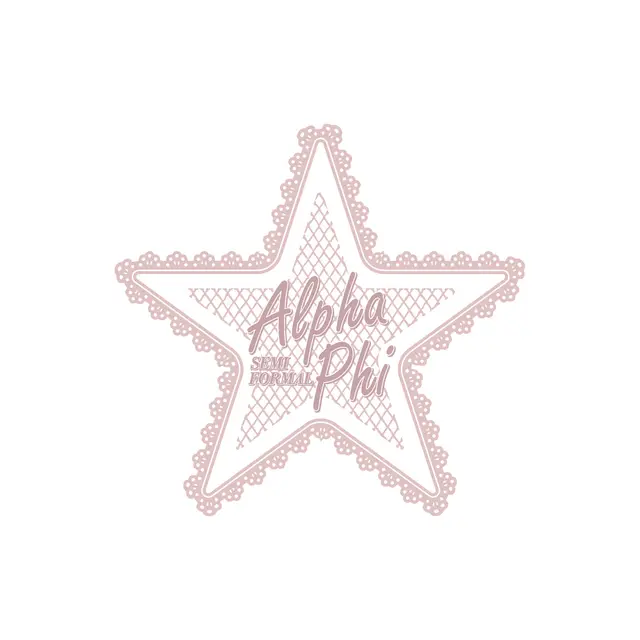 Alpha Phi Star Lace Semi Formal Tank