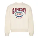 Kappa Kappa Gamma Stacked Lettering Football Game Day Crewneck 2