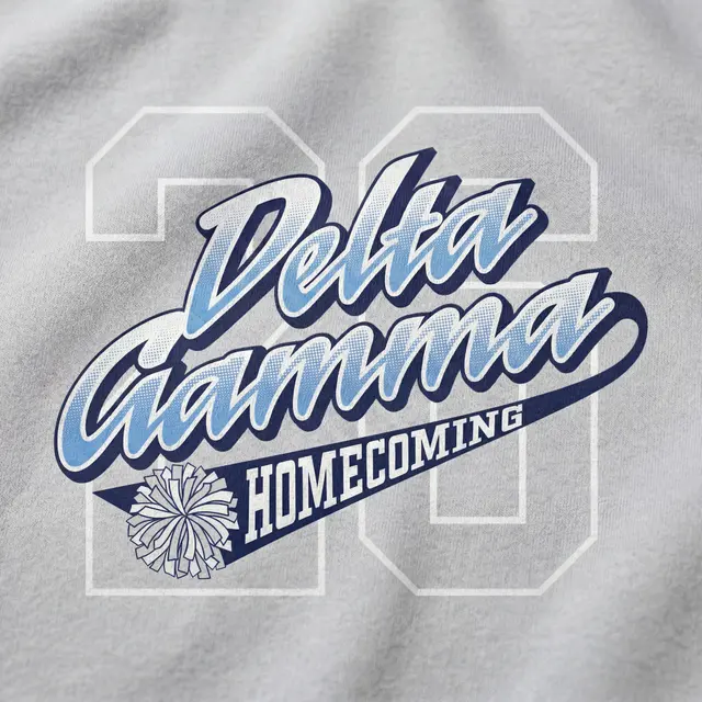 Delta Gamma Cheerleading Illustration Homecoming Hoodie