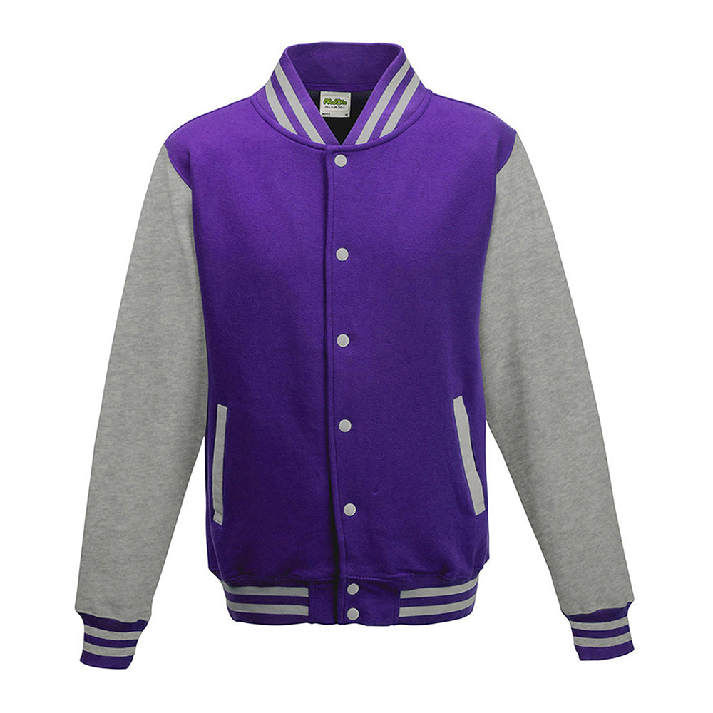 ジャケット・アウター WAREHOUSE LETTERMAN JACKET 2104 Just Hoods By AWDis Men's 80/20 Heavyweight Letterman Jacket