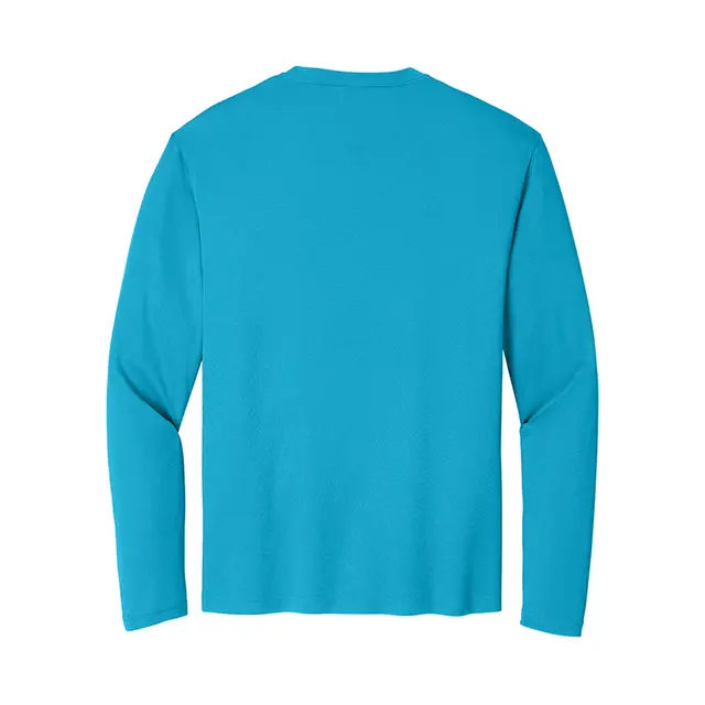 Sport-Tek Men's Zone Performance Long Sleeve T-Shirt Atomic Blue Back