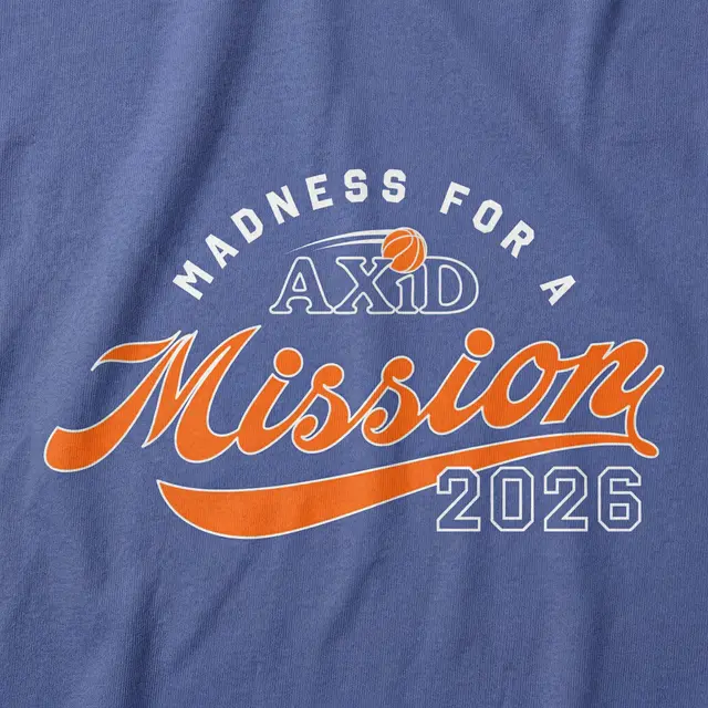 Alpha Xi Delta Script and Block Text Philanthropy Hoodie