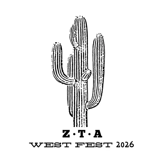 Zeta Tau Alpha Cactus Illustration PR Tank