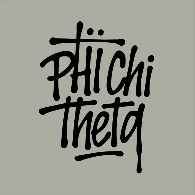 Phi Chi Theta Hand Drawn Lettering PR Hoodie