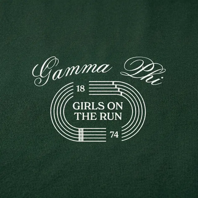 Gamma Phi Curved Track Lines Girls On The Run Tank