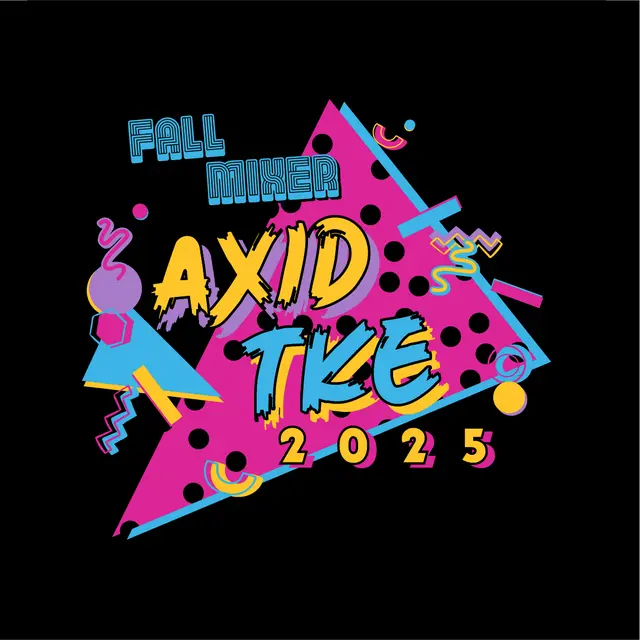 Alpha Xi Delta Memphis Geometric Fall Mixer Shirt