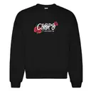 Lambda Chi Alpha Swirl Text with Roses Date Party Crewneck 2