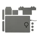 MagClick Fast Wireless Charging Desk Organizer Gray Back