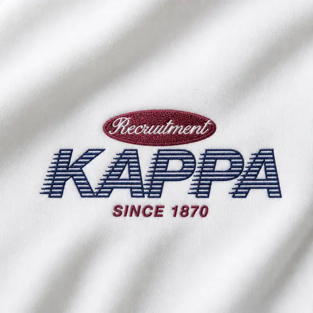 Kappa Kappa Gamma Retro Striped Text PR Crewneck