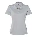 Adidas Women's Heathered Sport Shirt a241 Mid Grey Heather Front