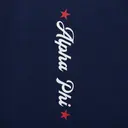 Alpha Phi Retro Script Stars PR Sweatpants