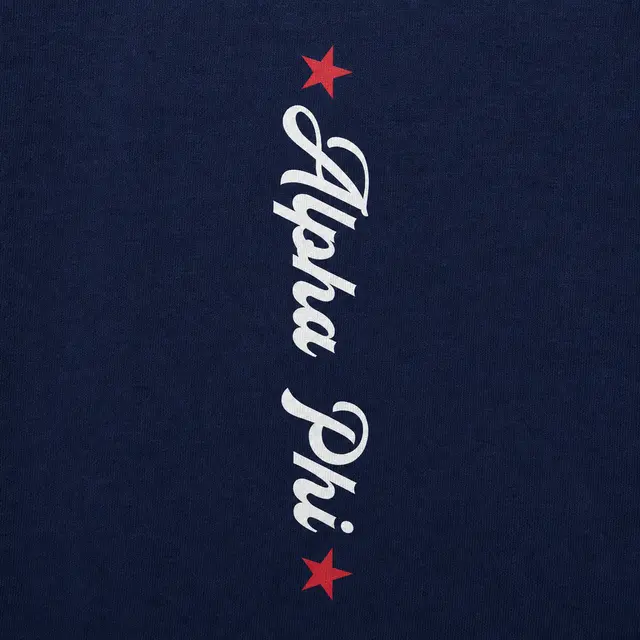 Alpha Phi Retro Script Stars PR Sweatpants