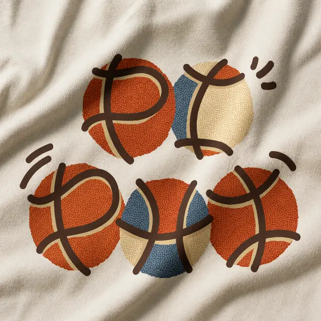 Pi Beta Phi Colorful Basketball Pattern Game Day Tank