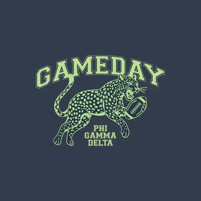 Phi Gamma Delta Leopard Football Game Day Shirt