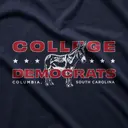 College Democrats Donkey Illustration PR Hoodie
