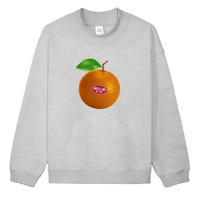 Delta Chi Bold Orange Graphic PR Crewneck 2