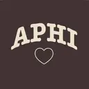 Alpha Phi Bold Lettering with Heart PR Crewneck