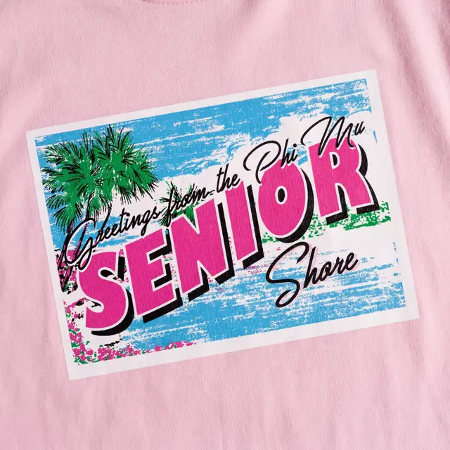 Phi Mu Graphic Postcard Graduation Shirt