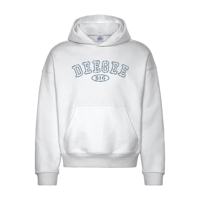 Delta Gamma Curved Text Big Little Reveal Hoodie 2