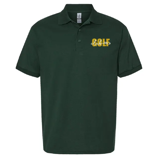 Golf Club Script and Bold Lettering PR Polo 2
