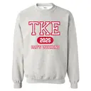 Tau Kappa Epsilon Distressed Block Lettering Dad's Weekend Crewneck 2