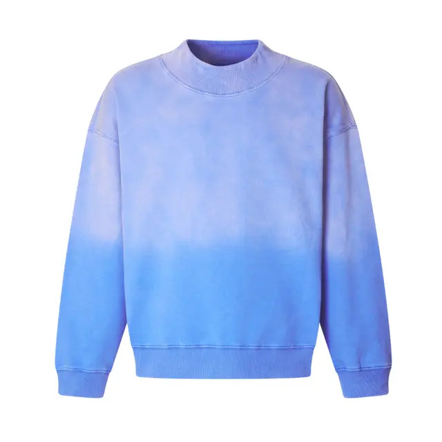 Fresh-Prints-Denver-Vintage-Dye-Mock-Neck-Sweatshirt-Sky-Front