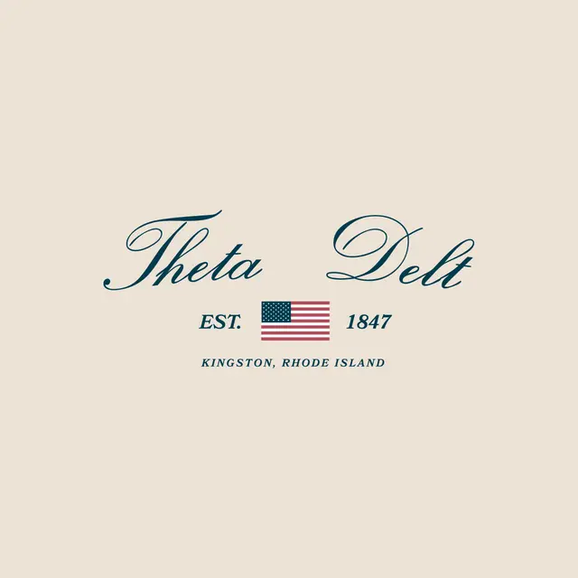 Theta Delta Chi Classic American Flag Graphic PR Sweater