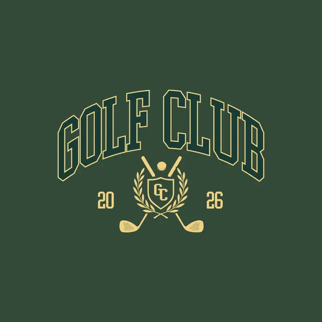 Golf Club Crest and Crossed Clubs PR Sweater