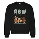 Association of Black Women ABW Balloon Letters with Teddy Bears PR Crewneck 2