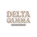 Delta Gamma Floral Lettering PR Tank