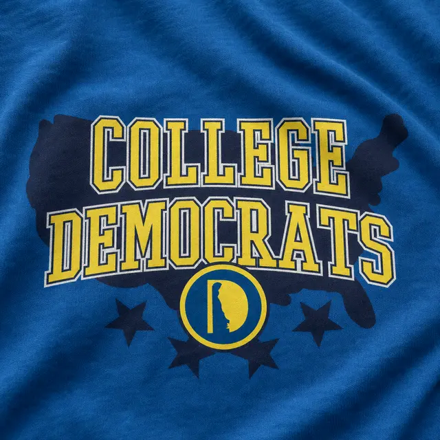 College Democrats USA Map Design PR Hoodie