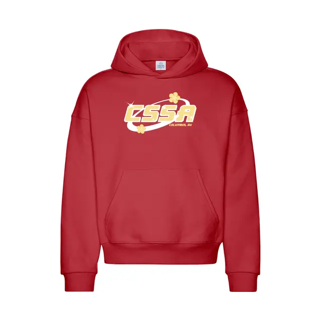 Chinese Students and Scholars Association Floral Typography PR Hoodie 2