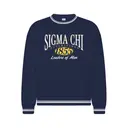 Sigma Chi Bold Block Lettering Established Design Crewneck 2