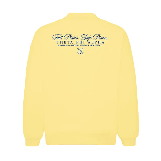 Theta Phi Alpha Curved Lettering Philanthropy Sweater 2