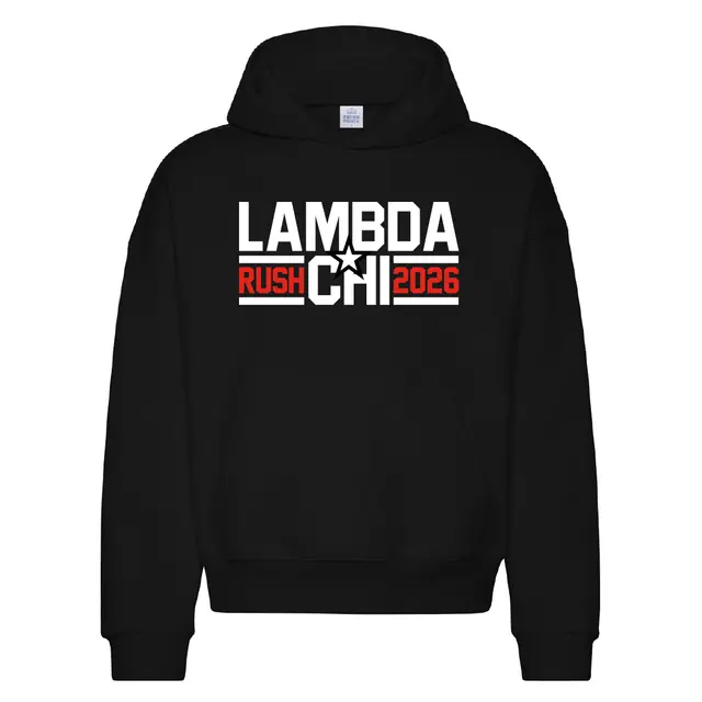 Lambda Chi Alpha Block Lettering Rush Fraternity Hoodie 2