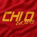 Chi Omega Striped Block Lettering PR Shirt