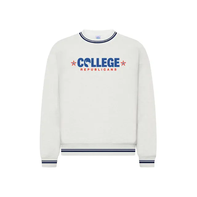 College Republicans Block Lettering Stars PR Crewneck 2