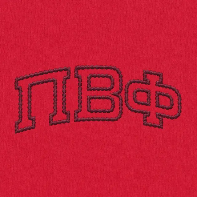 Pi Beta Phi Outlined Block Lettering PR Shorts