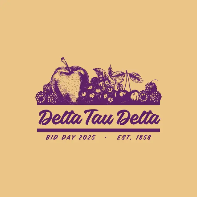 Delta Tau Delta Fruit Illustration Rush & Bid Sweater