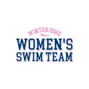 Women's Swim Team Bold Block Text PR Shirt