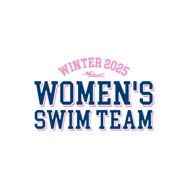 Women's Swim Team Bold Block Text PR Shirt