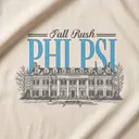 Phi Kappa Psi Block Text House Illustration Rush Crewneck