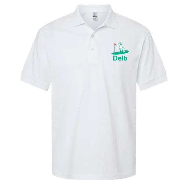 Delta Tau Delta Dog and Golf Flag PR Polo 2