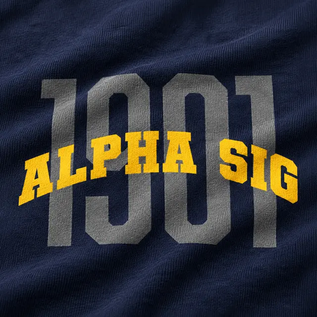 Alpha Sigma Alpha Block Lettering PR Crewneck