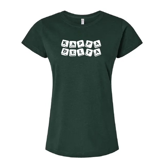 Kappa Delta Block Letter Text PR Shirt 2