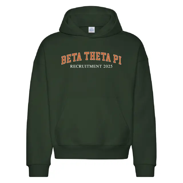 Beta Theta Pi Bold Arch Text Rush Hoodie 2