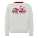 Sigma Alpha Epsilon Bold Faces with Retro Text Parents Weekend Crewneck 2