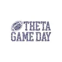 Kappa Alpha Theta Leopard Print Football Game Day Hoodie