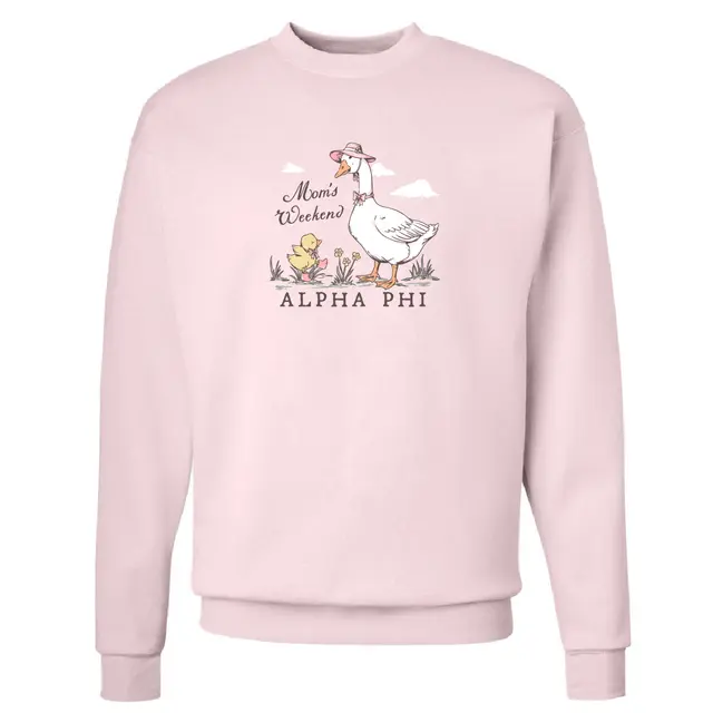 Alpha Phi Goose and Duck Mom's Weekend Crewneck 2